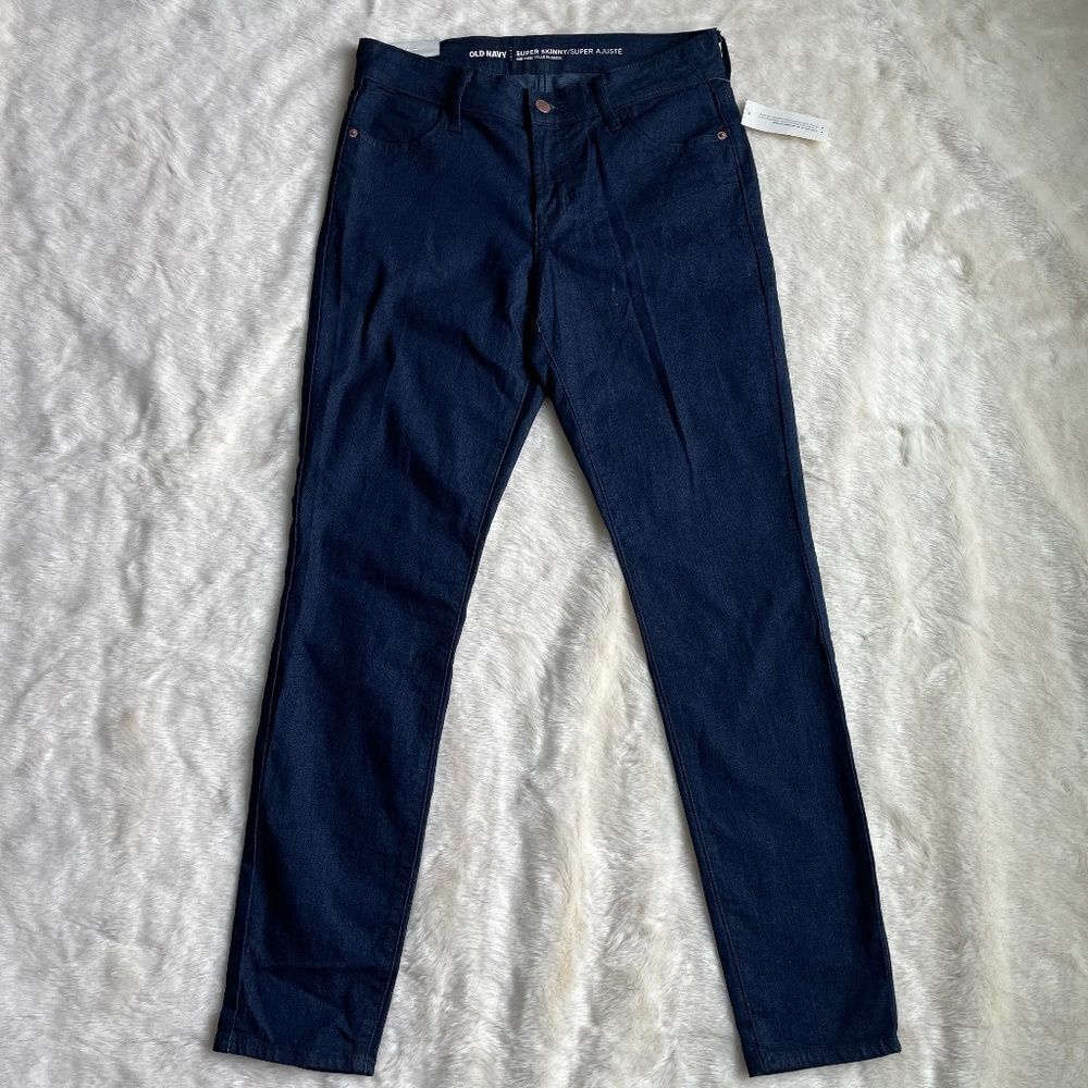 Old Navy Super Skinny dark wash jeans denim 6